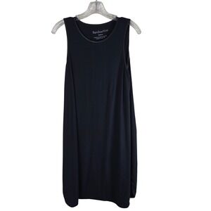 BambooYou Women's Black Bamboo Rayon Night‎ Shirt Sleep Dress - Size Medium